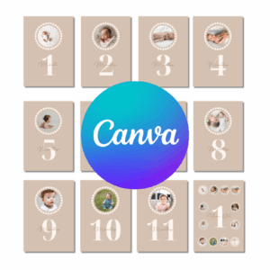 digital baby milestone cards for busy parents