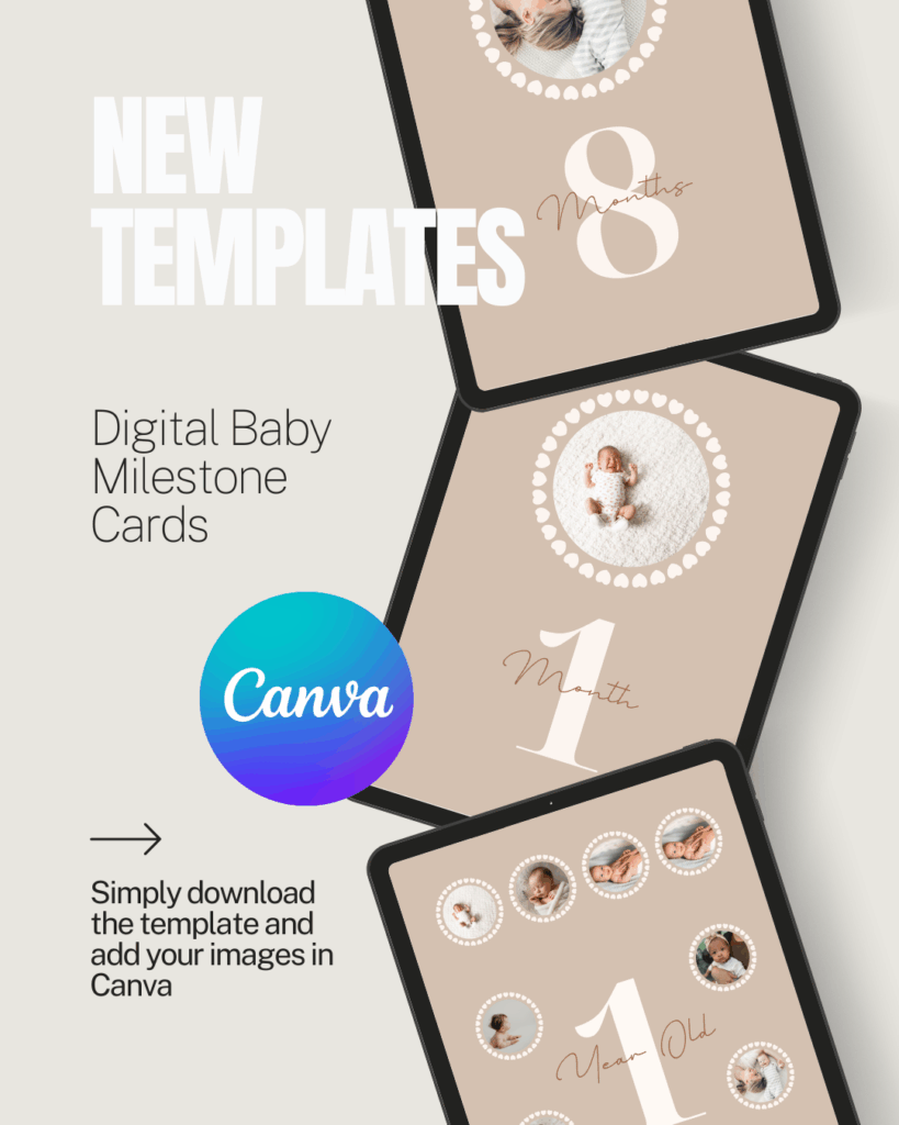 Digital Baby Milestone Templates